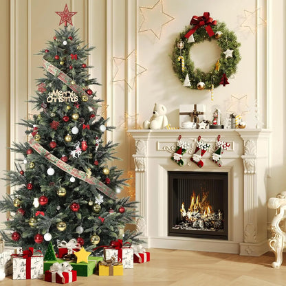 4.5/7.5/9 FT Artificial Pre-lit Christmas Tree