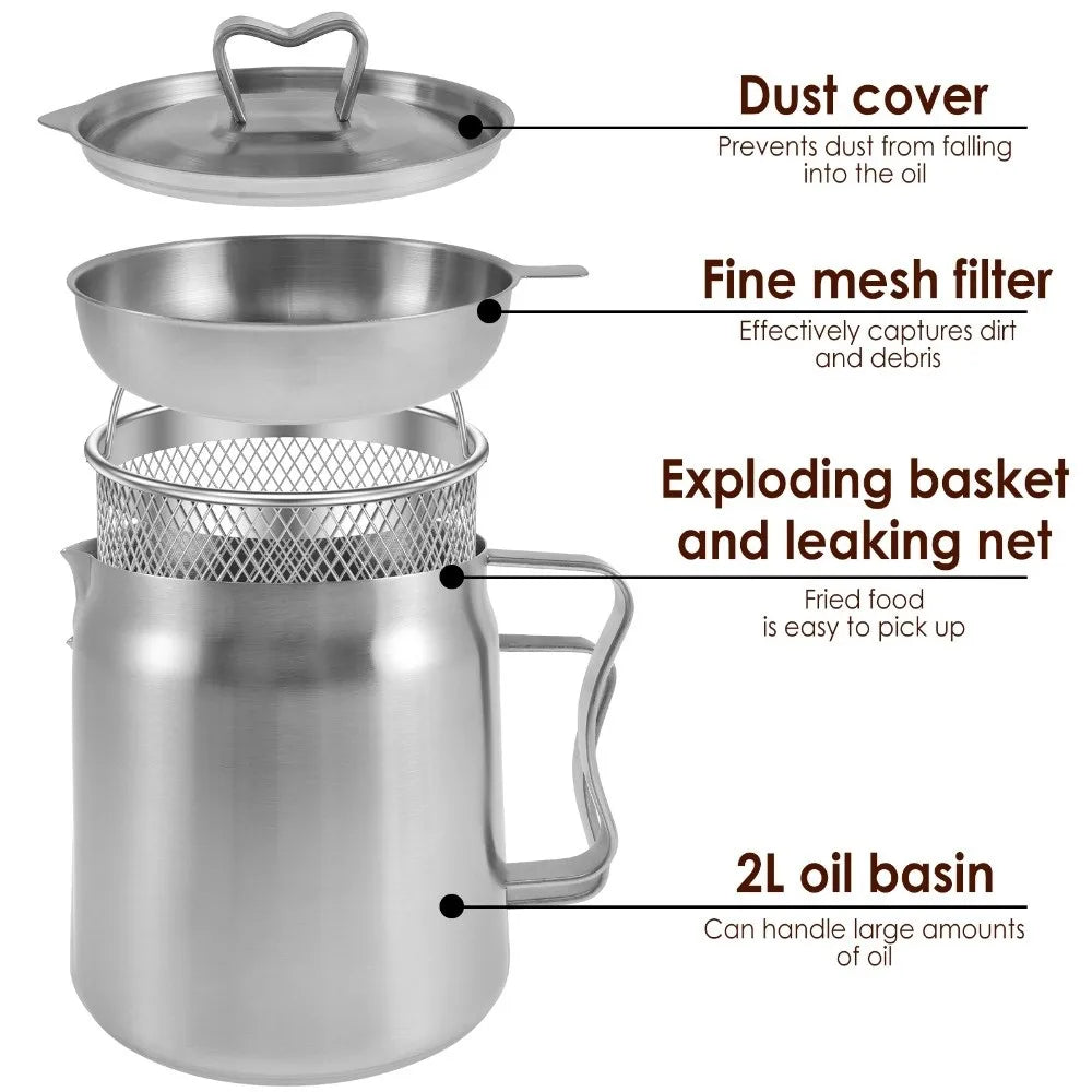 Stainless steel Deep fryer Pot