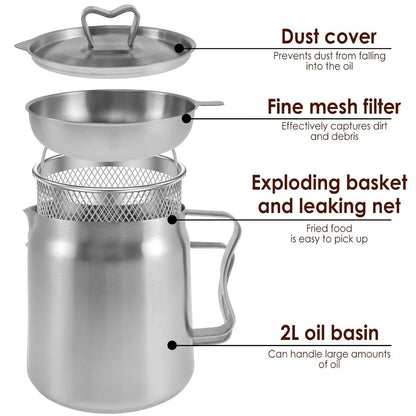 Stainless steel Deep fryer Pot