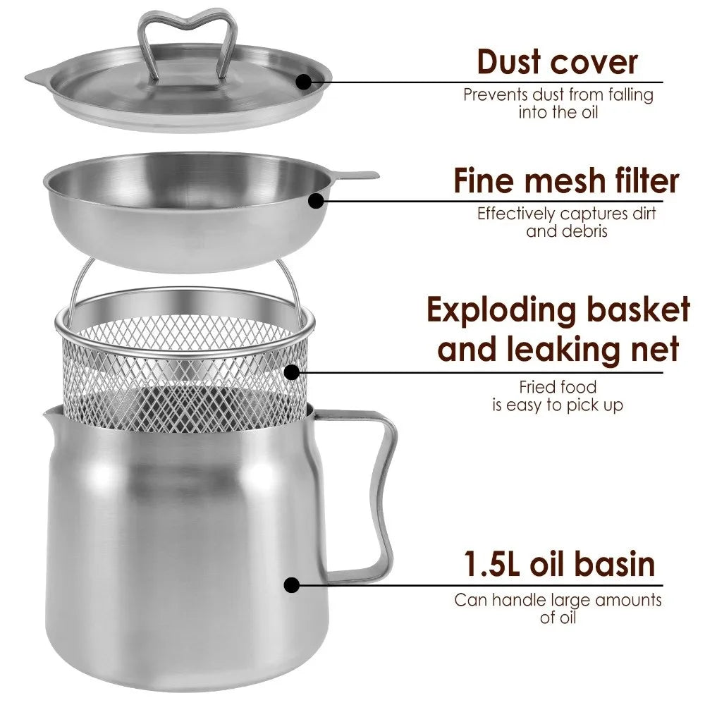 Stainless steel Deep fryer Pot