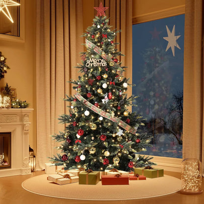 4.5/7.5/9 FT Artificial Pre-lit Christmas Tree